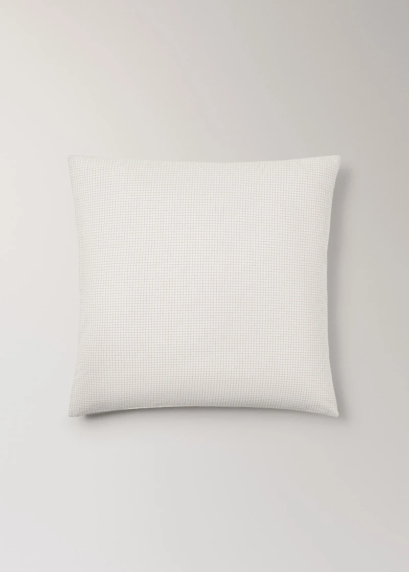 Cotton mini-check children's pillowcase 60x60 cm