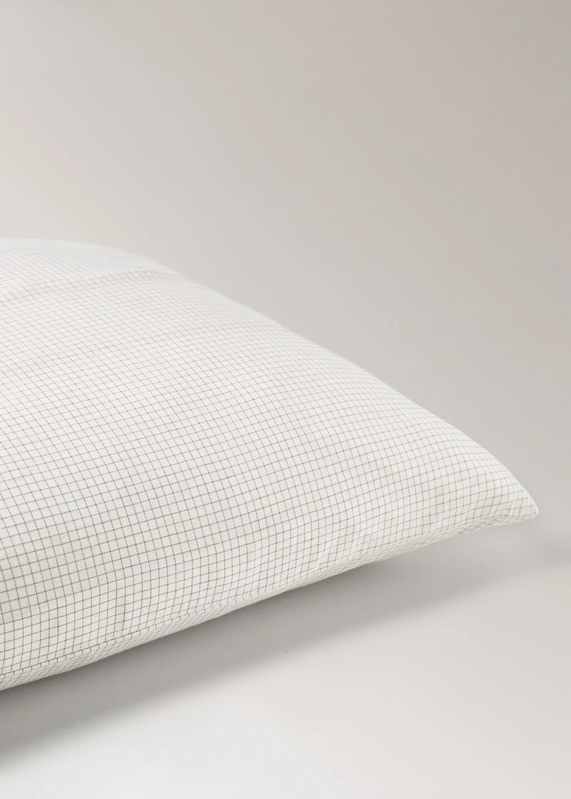 Cotton mini-check children's pillowcase 60x60 cm