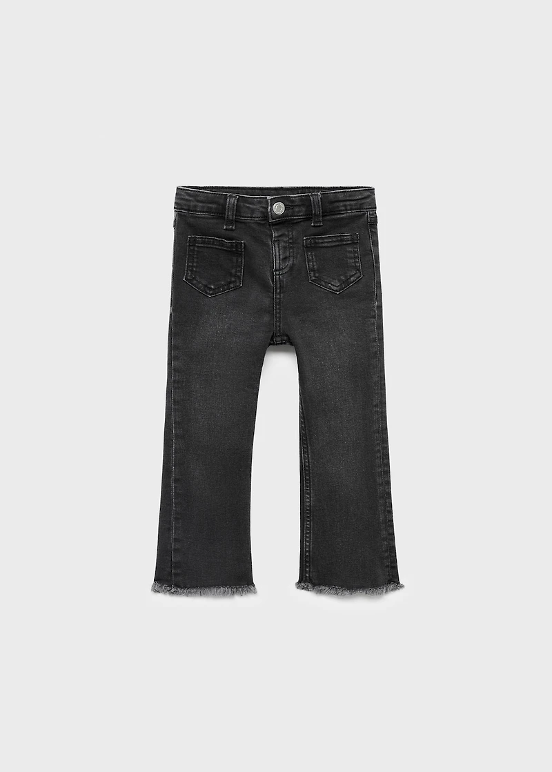Frayed low-rise skinny jeans