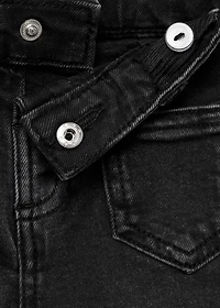 Frayed low-rise skinny jeans