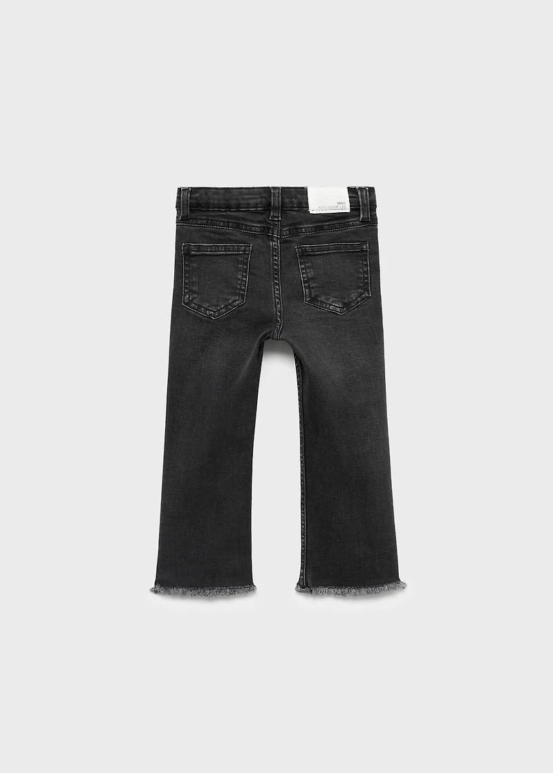 Frayed low-rise skinny jeans