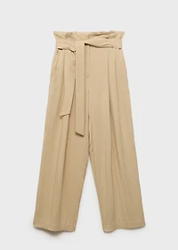 Lyocell paperbag trousers