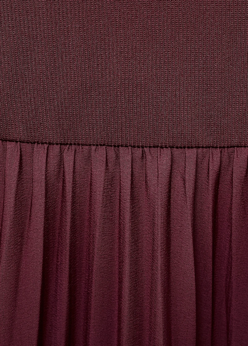 Combined pleated dress