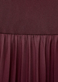 Combined pleated dress