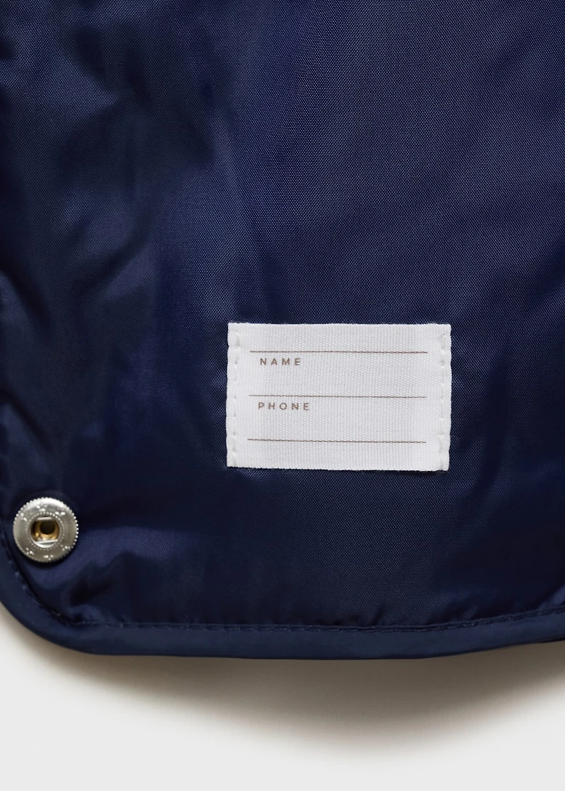 Flowers print quilted anorak