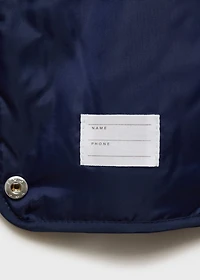 Flowers print quilted anorak