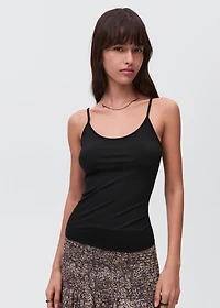 Plain strapless top