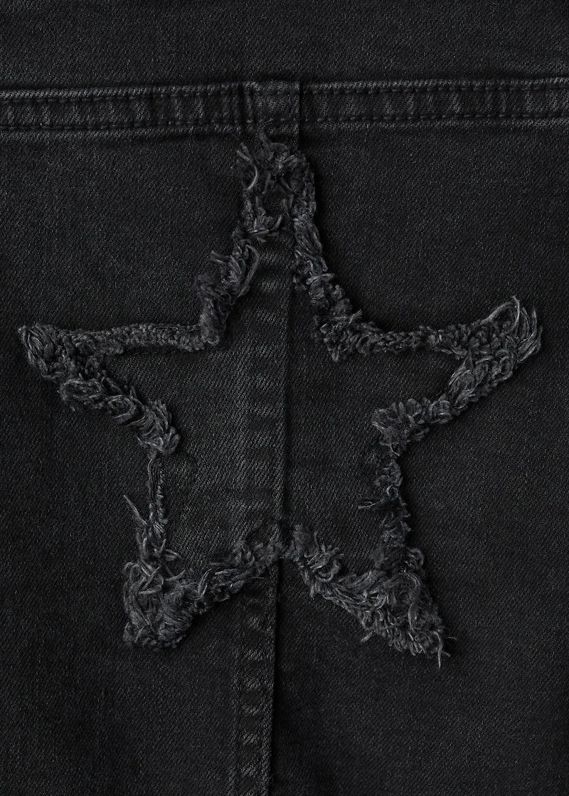 Straight jeans with stars