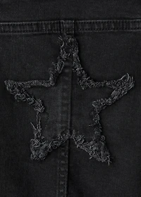 Straight jeans with stars