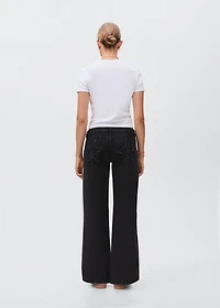 Straight jeans with stars