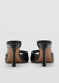 Pointed-heel sandals
