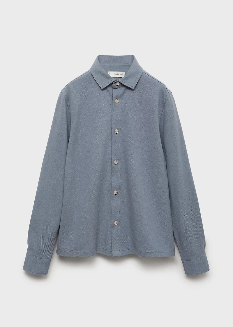 Cotton knit shirt