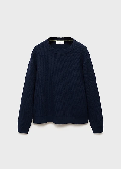 Knitted cotton sweater