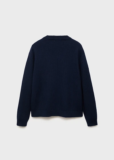 Knitted cotton sweater