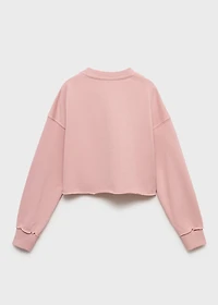 Printed message sweatshirt