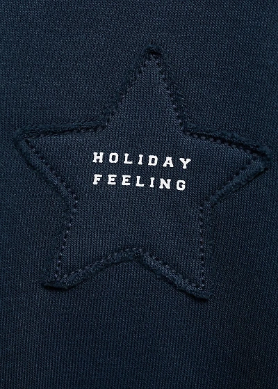 Sweatshirt with embroidered star