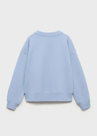 Printed embroidered sweatshirt