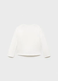 Printed cotton-blend t-shirt