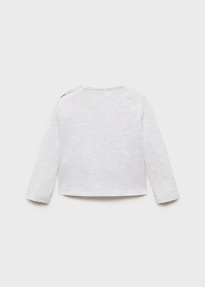 Printed cotton-blend t-shirt