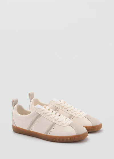 Contrast panel sneakers