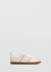 Contrast panel sneakers