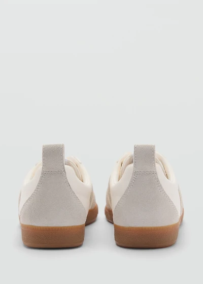 Contrast panel sneakers