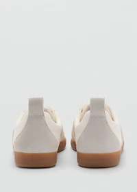 Contrast panel sneakers