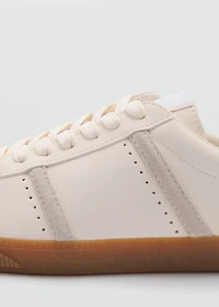 Contrast panel sneakers