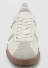 Contrast panel sneakers
