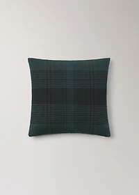 Overdyed checked cushion cover 50x50cm