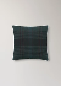 Overdyed checked cushion cover 50x50cm