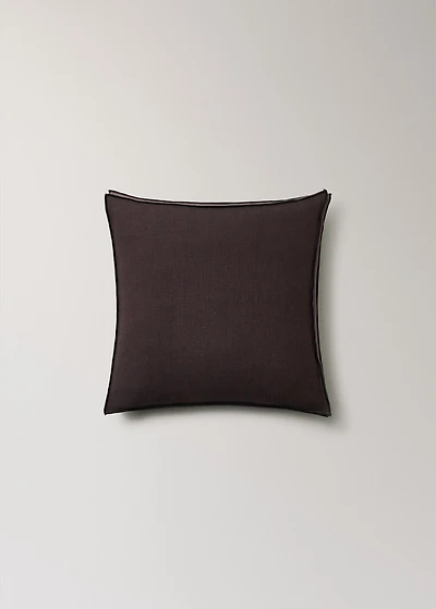 Two-tone linen cushion cover 45x45 cm