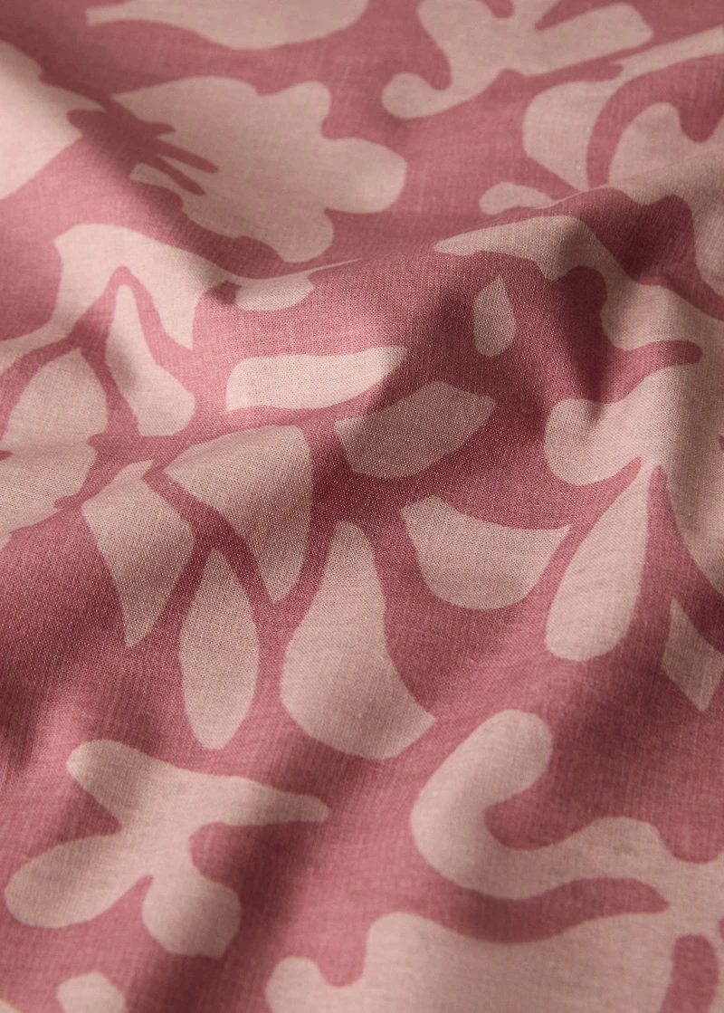 Printed canvas tablecloth for 8 to 10 diners