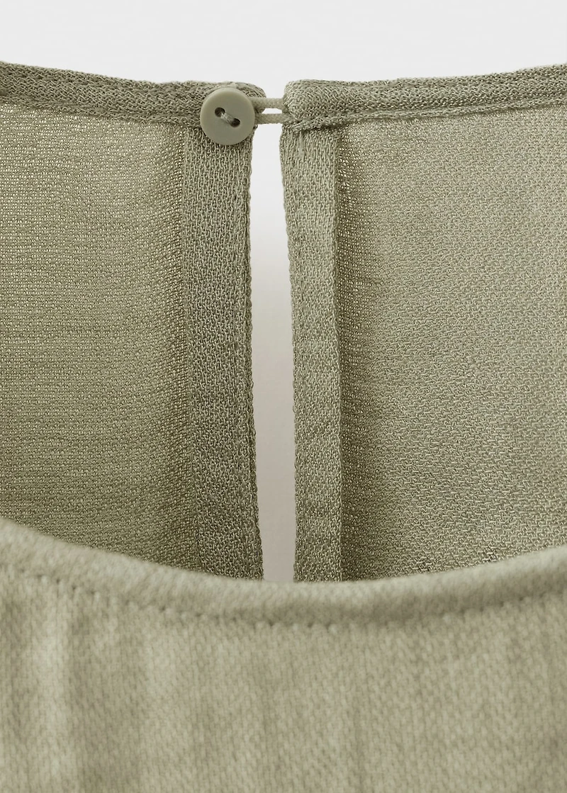 Oversized blouse with turn-up sleeves