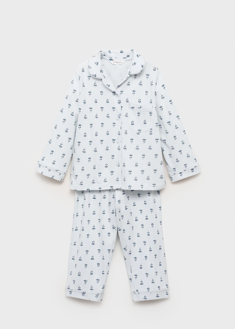 Floral-print pajamas