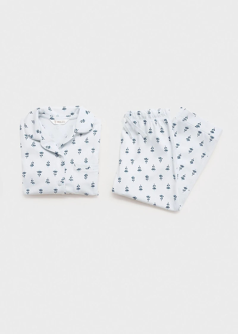 Floral-print pajamas