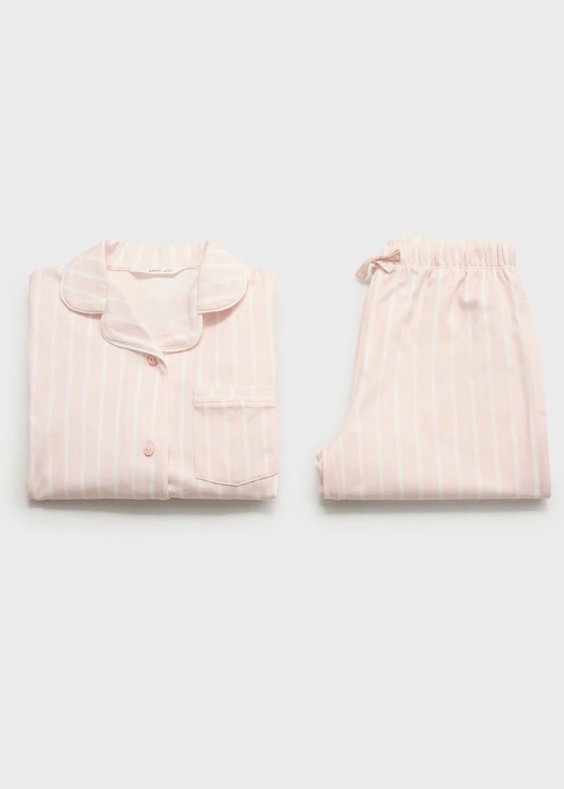 Striped long pyjamas