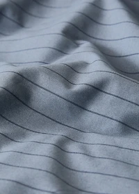 Reversible percale cotton striped duvet cover for cm bed