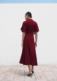 A-line dress with bell sleeves
