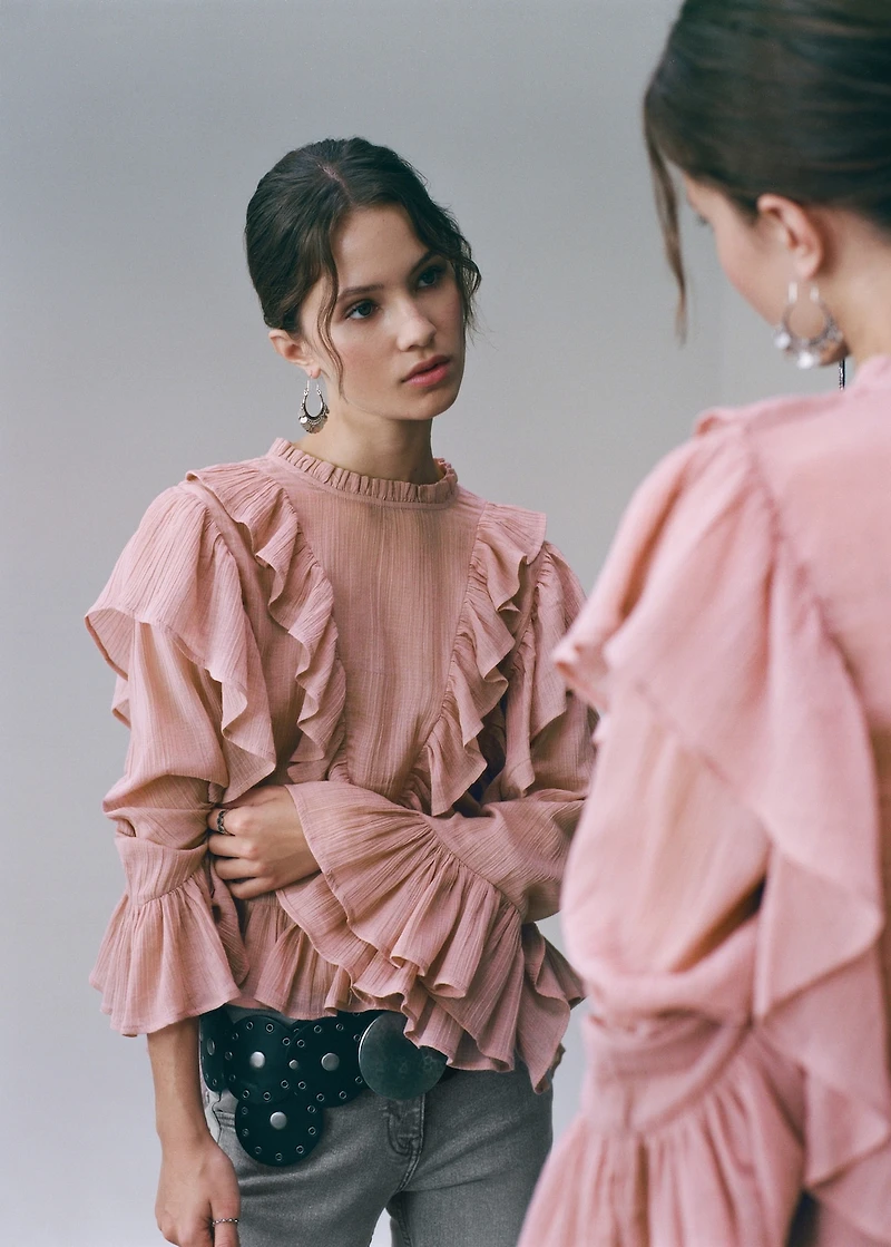 Ruffled blouse