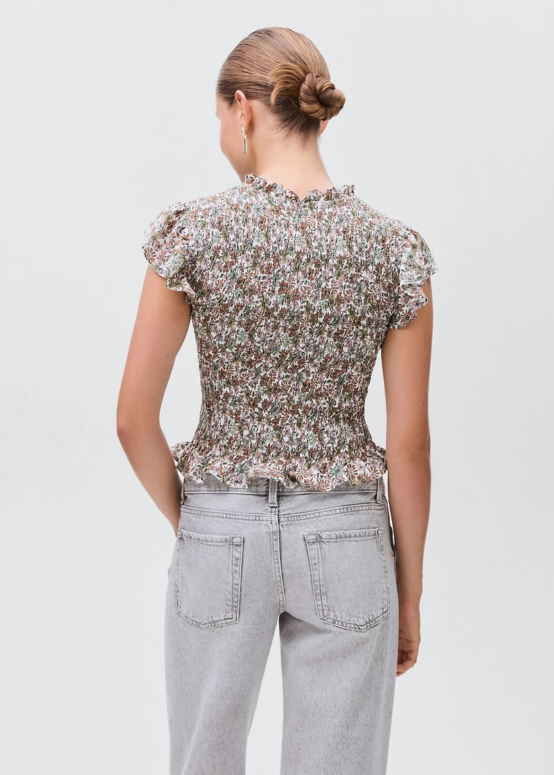 Floral print blouse