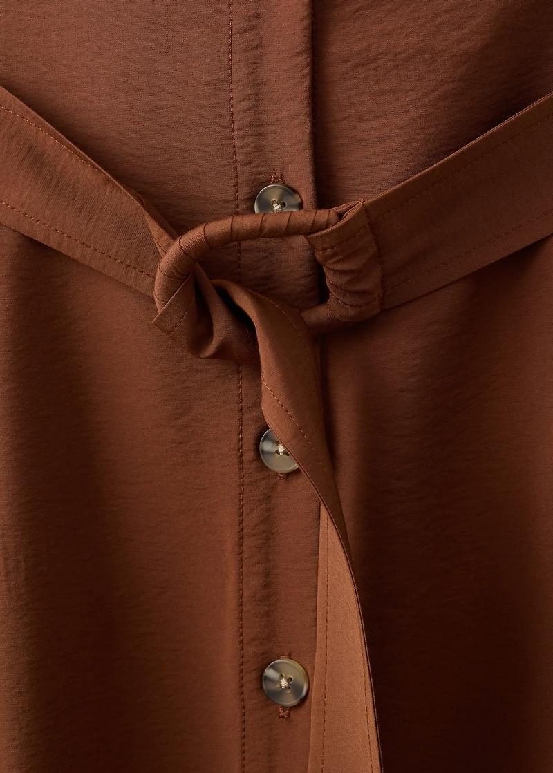 Belt shirt dress