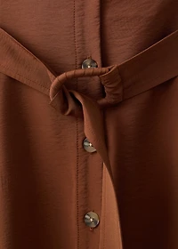 Belt shirt dress