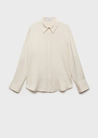 Satin finish flowy shirt