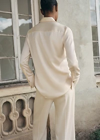 Satin finish flowy shirt