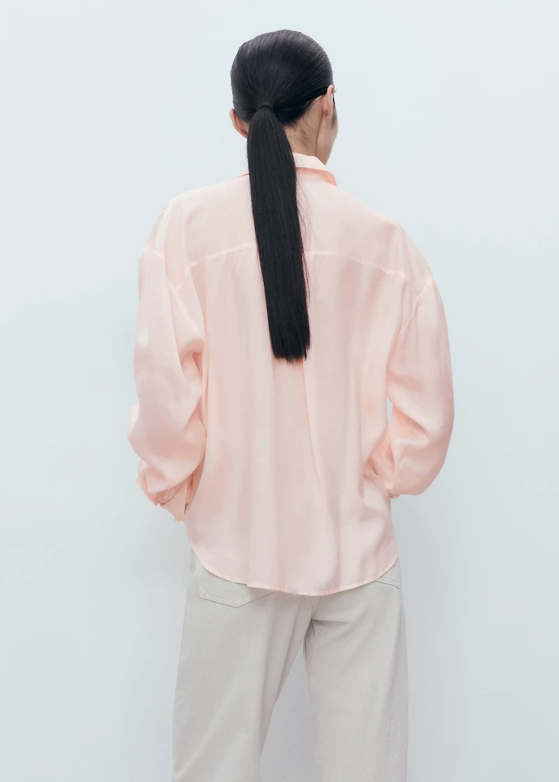 Modal shirt with rhinestones