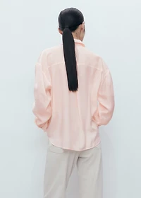 Modal shirt with rhinestones