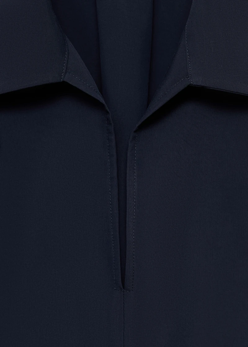 Oversized three-quarter sleeve shirt