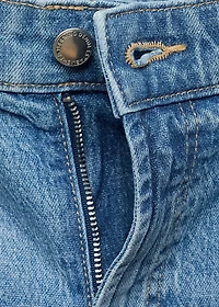 High-waisted wide-leg jeans