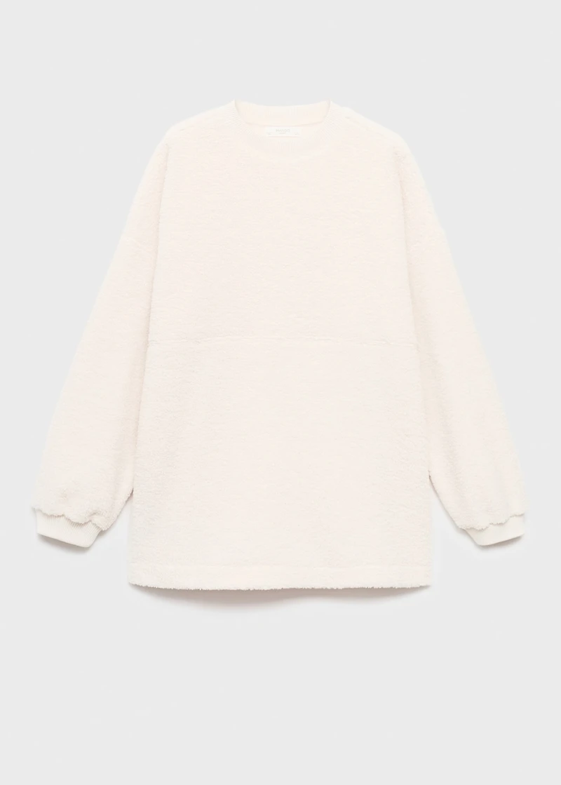 Shearling pyjama sweatshirt